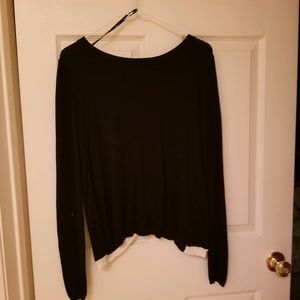 Forever 21 black sweater blouse